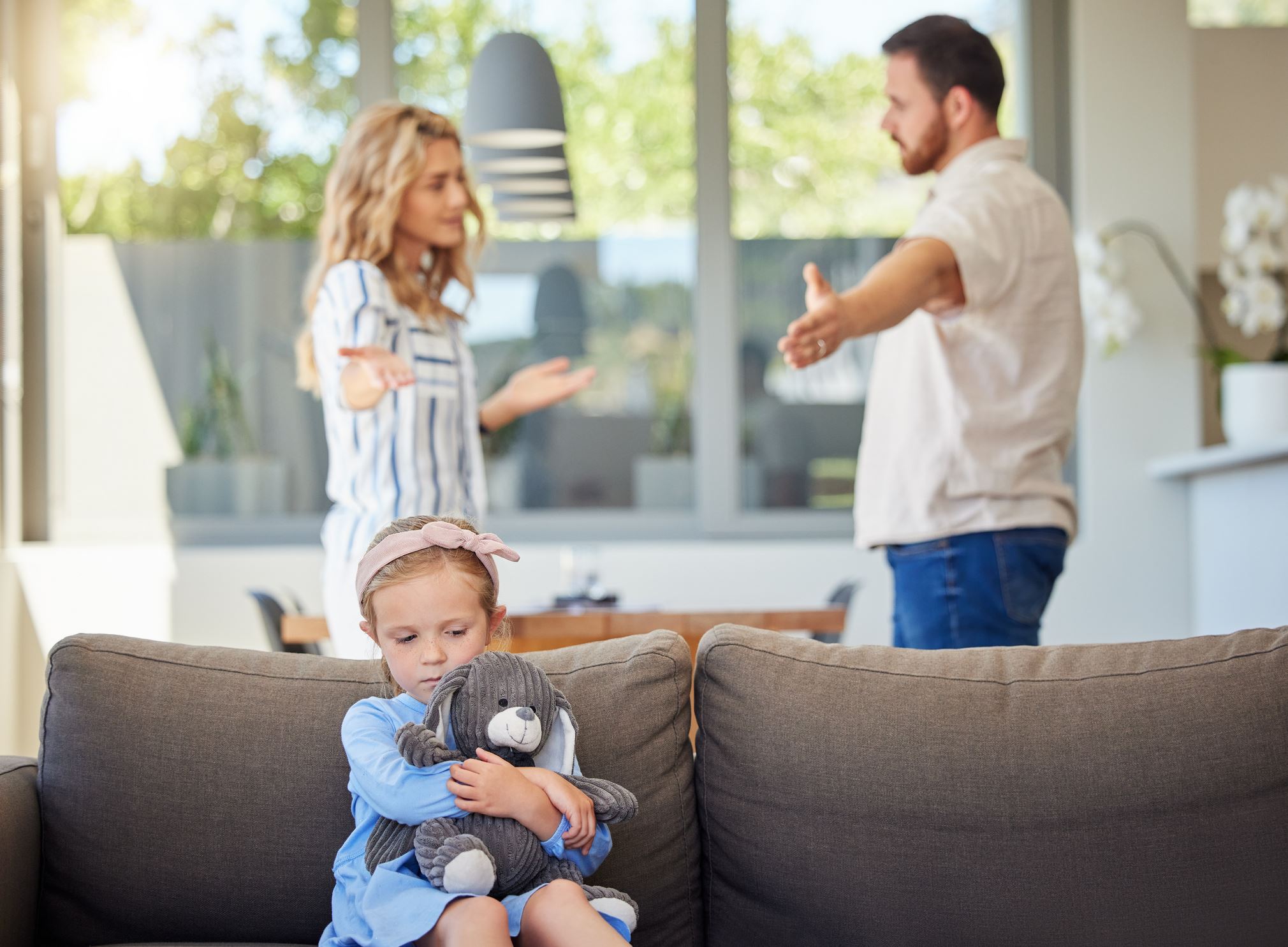 Couple arguing over child